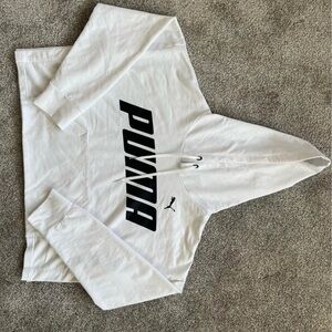 PUMA White Performance Hoodie